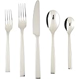 Amazon.com: Fortessa Lucca 18/10 Stainless Steel Flatware, 5 Piece ...