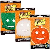 Scrub Daddy Halloween Scrubber, Cleaning Sponges for Washing Up, Dish, Kitchen Sponge, Non Scratch Multi-Use Scrubbing, FlexTexture Firm &amp; Soft Design, Dishwashing Safe, 3-Pack