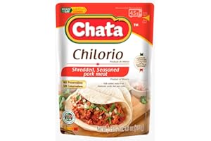 Chata Pork Chilorio, Shredded Seasoned Meat, 8.8 oz, Pack of 1