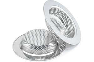 IUYPKQ Kitchen Sink Strainer, Sink Drain Strainer, Pack of 2, 4.5 Inch/11.5cm Food Catcher for Kitchen Sink
