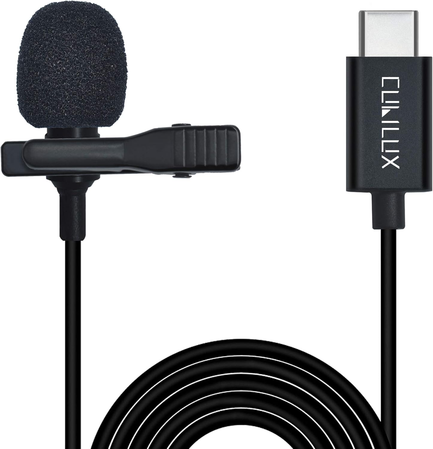 USB Type C Lavalier Microphone, External Lapel Mic for Amazon.co.uk