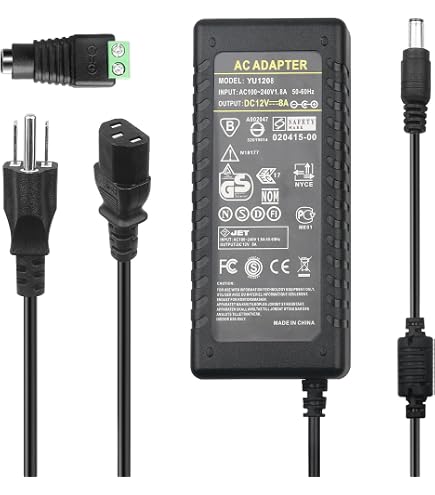 Replacement AC Power Adapter For QNAP TS-451+/TS-451A NAS - 10ft Cord, Worldwide Input 100-240V - View #7