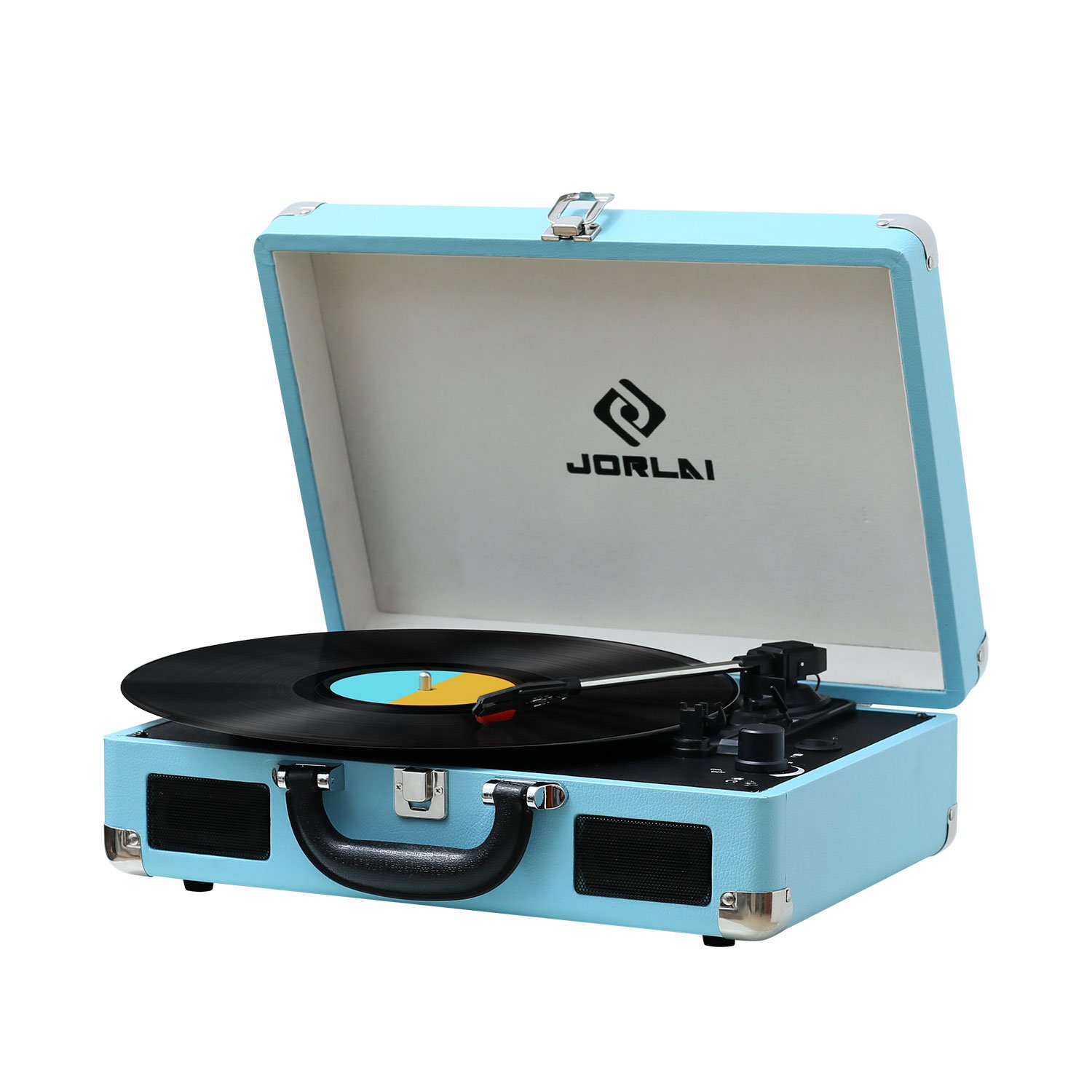 Amazon.com: Vinyl Record Player JORLAI Turntable, 3 Speed Bluetooth