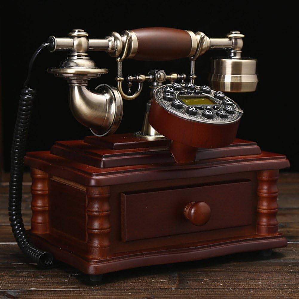 Fashion wooden antique telephones / landline home / office landline phone-Version 1