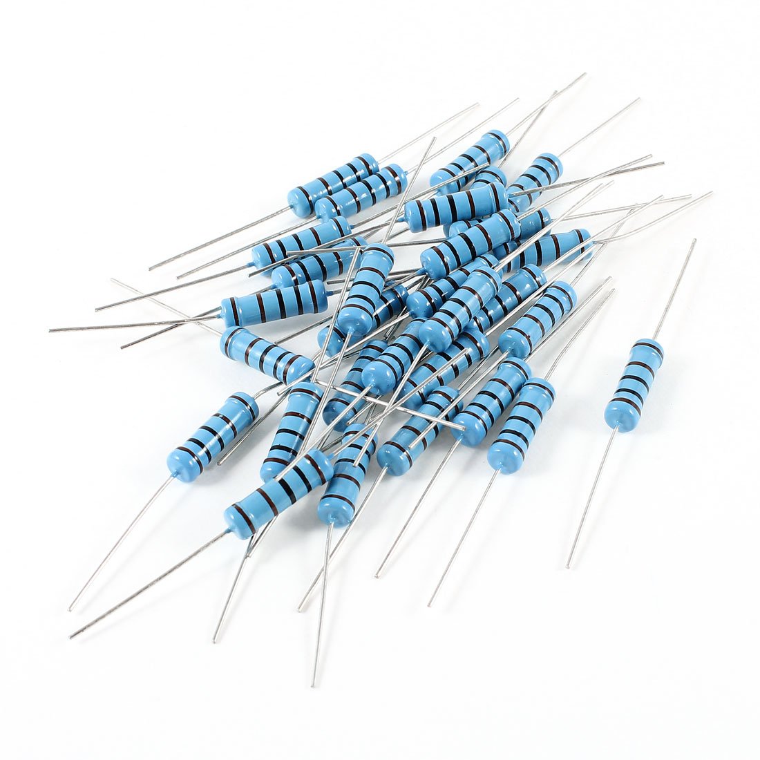 sourcingmap 30 Pcs Axial Lead 1% Tolerance Metal Film Resistor 1K Ohm 2W