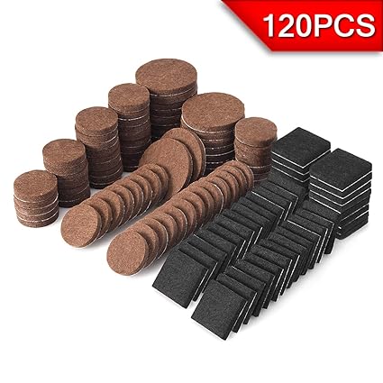 Hardware Furniture Pads 148pcs Self Adhesive Felt Furniture