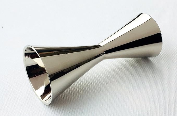 Akanksha Arts EPNS with Chrome Coating Peg Measure, 30 ml / 60 ml, EPNS