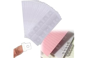 XLANMAY 300pcs Small Hole Reinforcement Stickers Clear Sturdy Ring Binder Stickers Self-Adhesive Hole Labels Paper Hole Reinforcement Office School Supplies for Ring Binder Bill Paper Photos Postcards