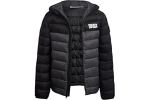 DKNY Boys Winter Jacket - Midweight Insulated Parka Quilted Winter Coat Water & Wind Resistant Hooded Puffer Jacket for Boys