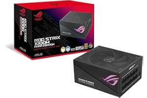 ASUS ROG Strix 1000W Gold Aura Edition (Fully Modular Power Supply, 80+ Gold Certified, ATX 3.0, Cybenetics Lambda A+ Certifi