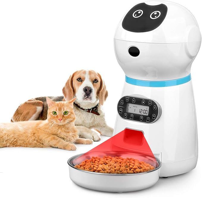 stainless steel automatic cat feeder