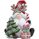 Hodao Christmas Gnome Decor Winter Table Swedish Tomte Elf Dwarf Figurines Decor Indoor Home Office Decorations Winter Gift for Familys & Friends