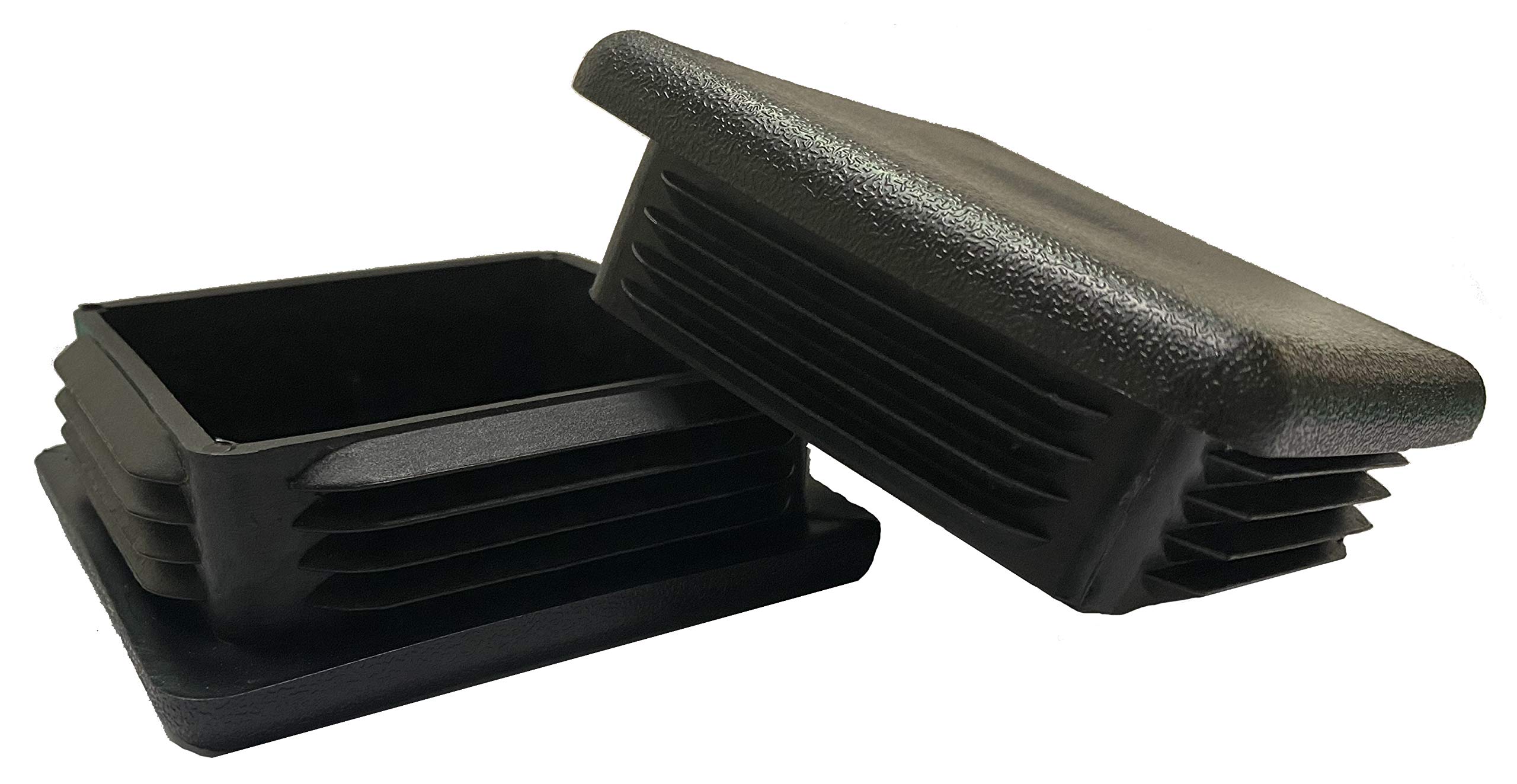 dexierp Protection Force 4" 102mm (Pack of 2) Square OD Tubing Plastic Insert Plug, Tubing Post End Cap, Chair Glide