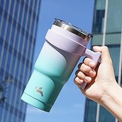 Konokyo 20 oz Tumbler with Handle and 2 Straw 2