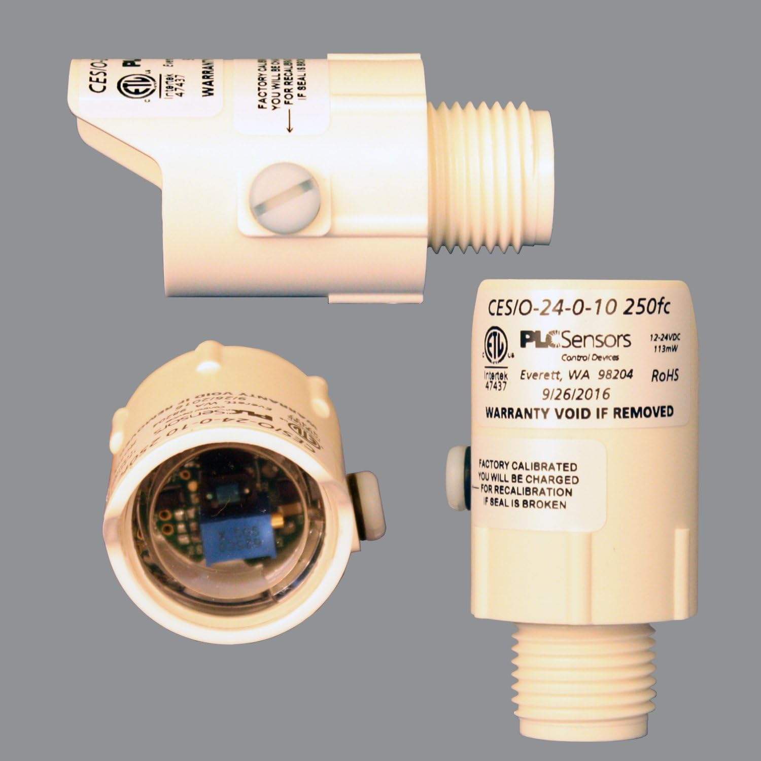 PLC Multipoint CES/O-24-0-10 Outdoor Daylight Harvesting Sensor โ 24V, 0 -10 Volt Output Analog Photosensor