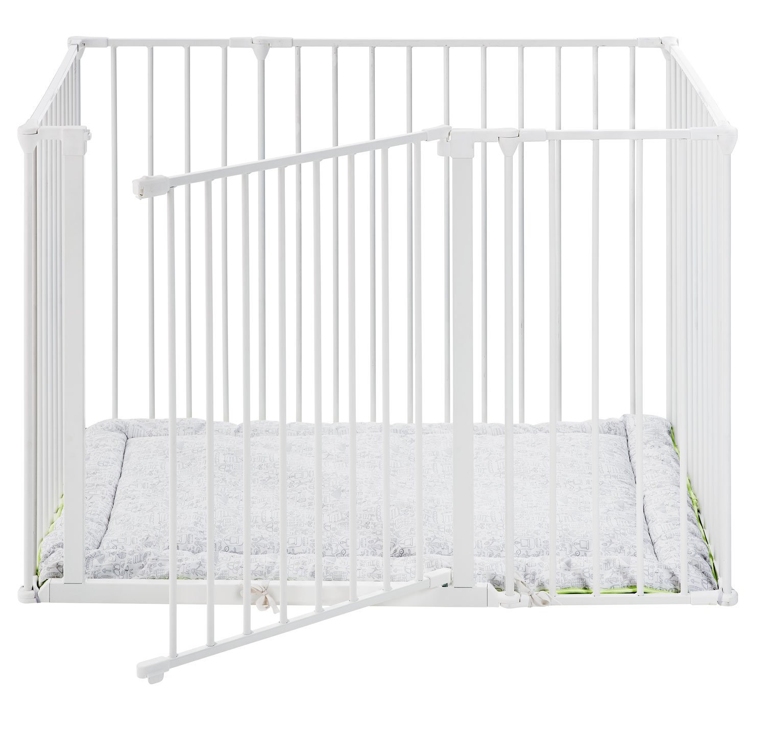 BabyDan, Safety Gate for Children, Made in Denmark Box Square Park for Children Bianco