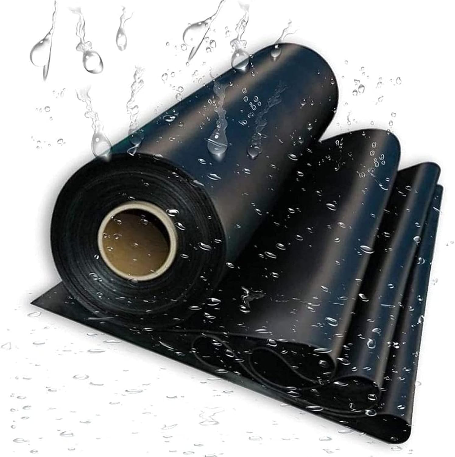 Pond Liner, Black Heavy Duty Pond Liner Protection for Fish Ponds