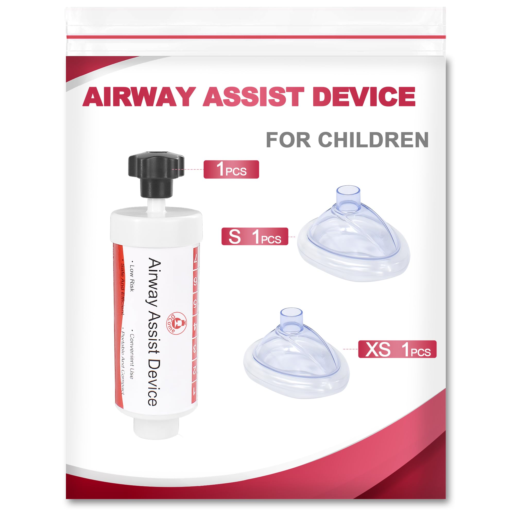 DCome Children Removal Suction Apparatus, Effective Assist Device for Toddlers, Easy to Carry, Safe & Effective to Remove Blocked Objects, Authorized US Patented Product