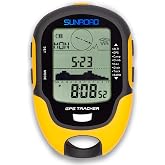 Altimeter GPS Digital Waterproof Outdoor Altitude Pre-Warning Remind Compass Stopwatch Sports -Barometer Weather Forcast Pedometer SUNROAD