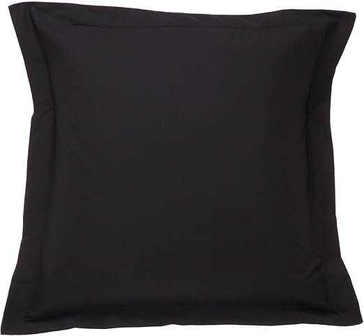 Amazon Com Nj European Square Pillow Shams 28x28 Set Of 2 Black