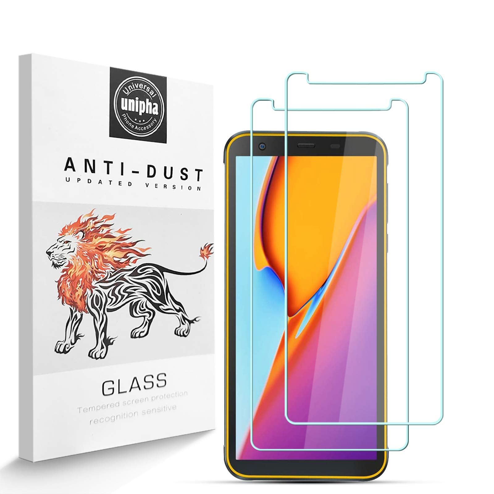 Zidwzidwei Screen Protector for Blackview BV6300 pro [2 Pack], 9H Hardness Tempered Glass, 2.5D High Definition Film, Bubble Free, Screen Protector Compatible with Blackview BV6300 pro