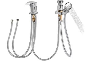 Feidyns Salon Shampoo Bowl Faucet, Shampoo Bowl Vacuum Breaker Kit Salon Sink Parts, Shampoo Sink Parts Shampoo Sprayer with Side Control Button