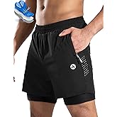 Nepest Men's Mountain Bike Shorts 4D Padded Cycling Bicycle Biker Riding Loose-fit Gel Padding MTB Shorts Zipper Pockets