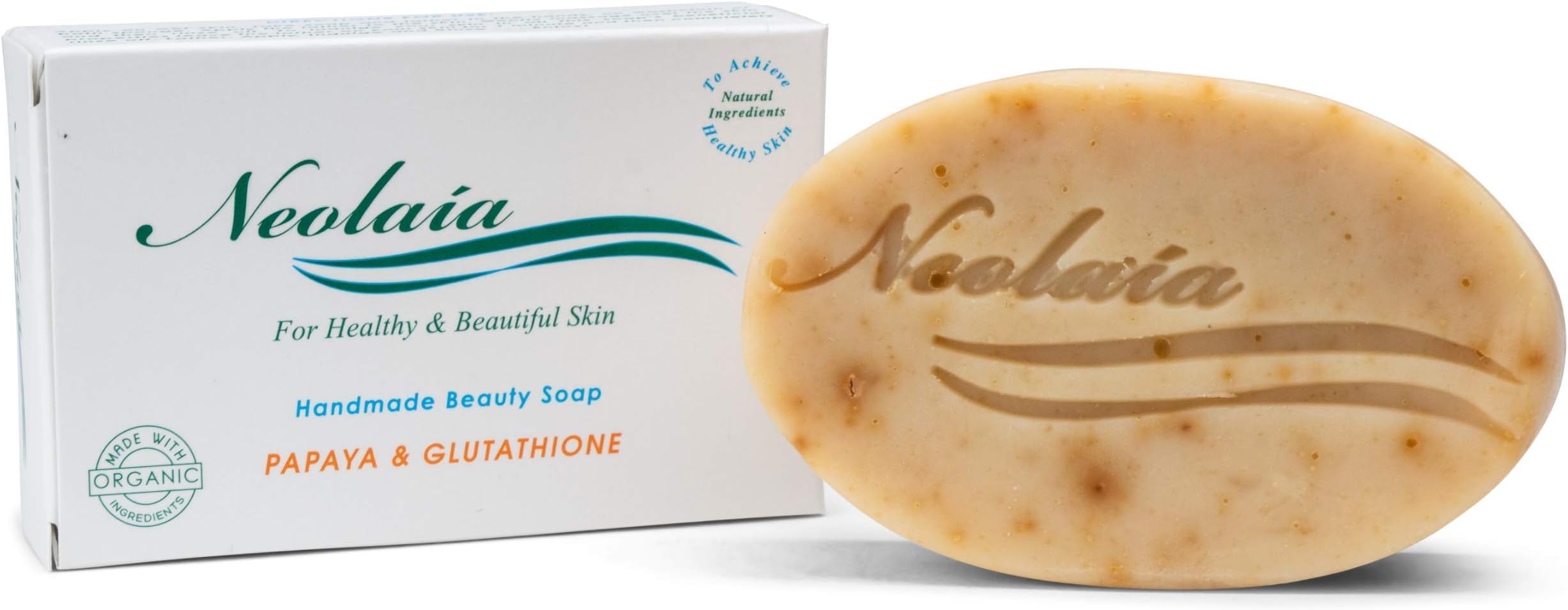 Papaya and Glutathione Hand Made Soap Bar for Face and Body Skin – Remedy For Hyperpigmentation, Scars, Melasma, Oily, Normal or Combination Skin – Vegan Natural Ingredients