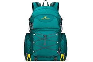 Maelstrom Hiking Backpack,40L Waterproof Camping Backpack,Men Women Packable Hiking Daypack with Rain Cover,Lightweight Travel Backpack-Green