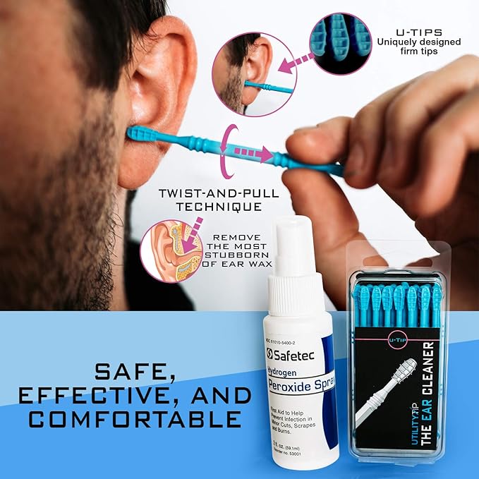 Buy Complete Utility Tip Master Ear Cleaning Kit New All In One Pain Free Reusable Ear Wax Remover Kits Contains Hydrogen Peroxide Spray Re Usable Spiral Ear Cleaner Tips And E Online At Low