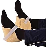 NOVA Heel Protectors with Sheepskin Fleece – Pressure Relief Heel Cushions for Bed Sores, Heel Pain & Ulcers – Soft Breathable Padding, Adjustable Velcro Straps, Washable, Universal Fit, 1 Pair