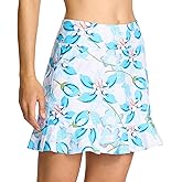 M MOTEEPI Women's Golf Skorts with Pockets High Waisted Tennis Skirt for Women Built-in Shorts 2026 Summer Ruffle Swim Skirt