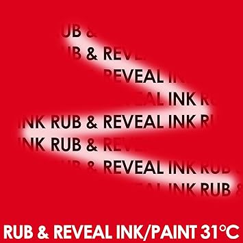 Colour Changing Thermochromic Ink Paint for Screen Printing onto Paper & Board 50ml - Red to Clear at 31C by Colour Changing 