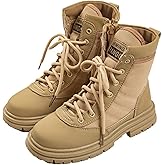 Kids Hiking Boots, Children's Summer Camp Desert Military Fan Shoes Waterproof Non-Slip Hiking Boots for Boys Girls Anti-Collision Tactical Boots with Comfortable Quick Dry Anti-Collision Durable