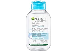 Garnier SkinActive Micellar Cleansing Water All-in-1 Cleanser & Waterproof Makeup Remover, 3.4 Fluid Ounce