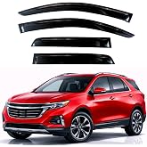 KPY Rain Guards Window Visors for 2018-2024 Chevy Equinox | Out-Channel Window Visors Vent Wind Deflectors 4PC, Car Accessories for 18-24 Chevrolet Equinox