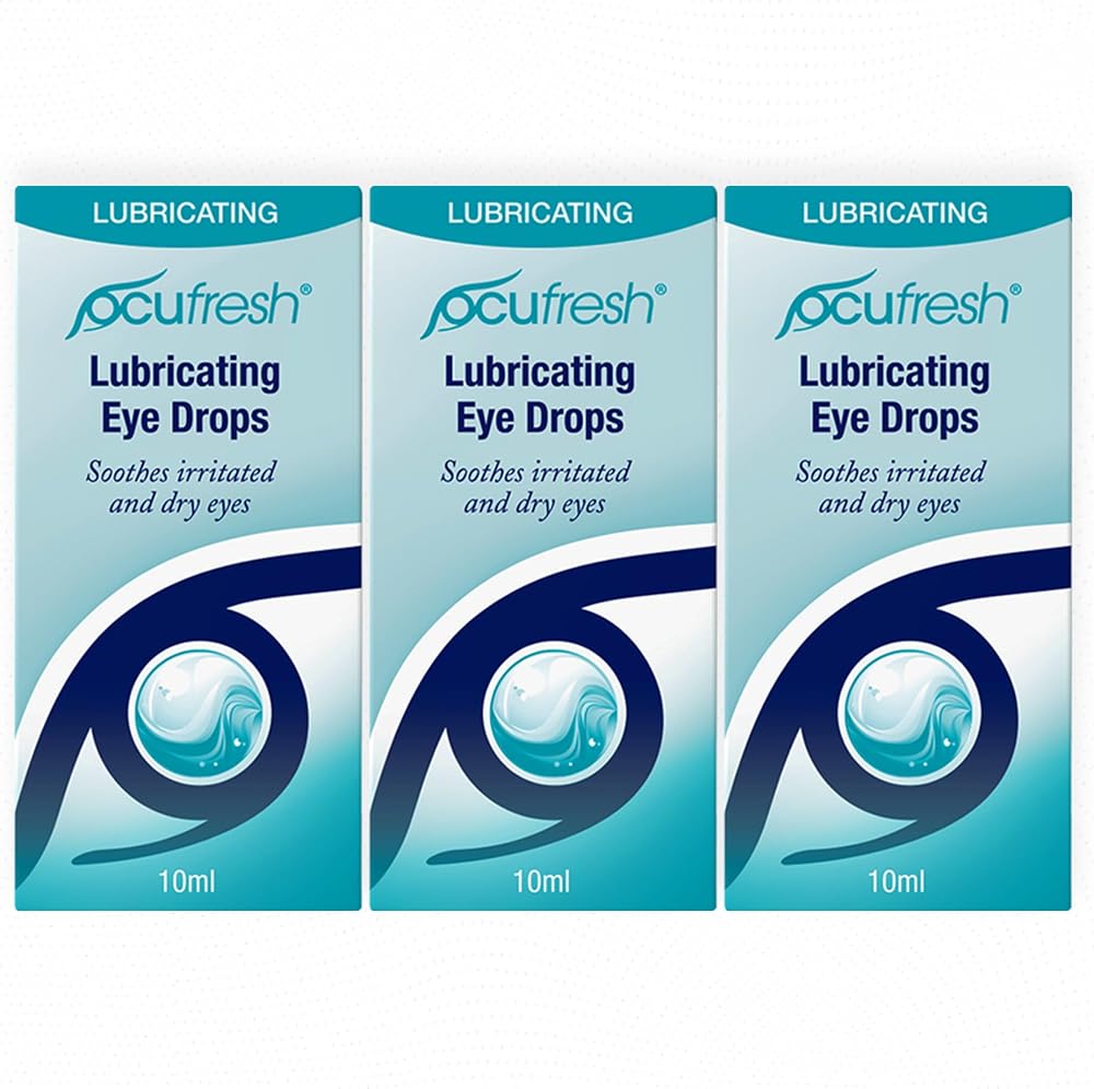Ocufresh Eye Drops 10mL Pack of 3 Lubricating Relief Tired Dry Eyes