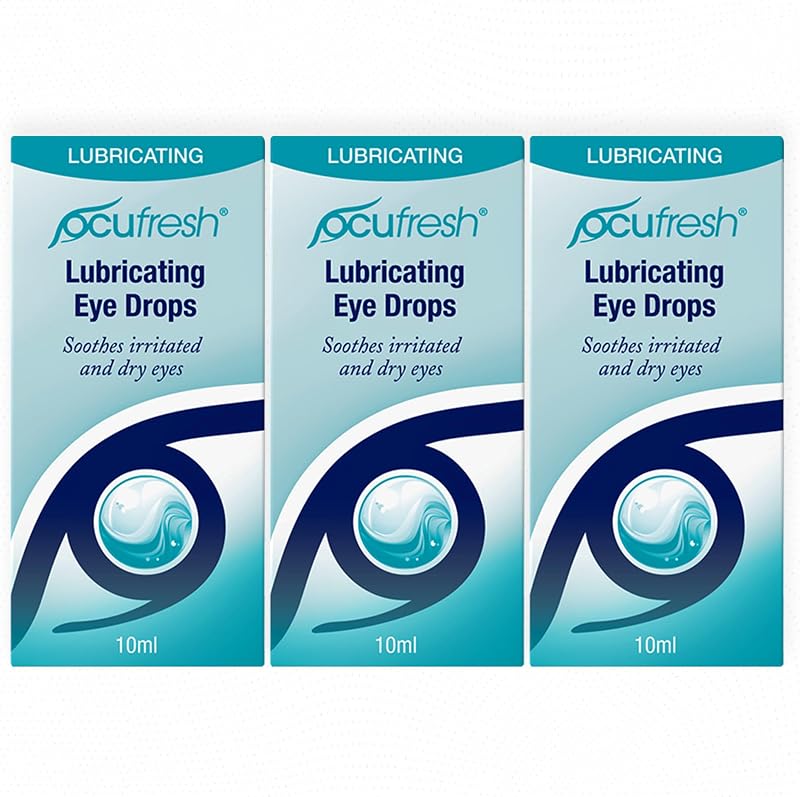 Ocufresh Eye Drops 10mL Pack of 3 Lubricating Relief Tired Dry Eyes
