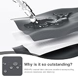 HENG FENG Balcony Privacy Screen 90x300cm PES Windproof UV Protection Anthracite view 5