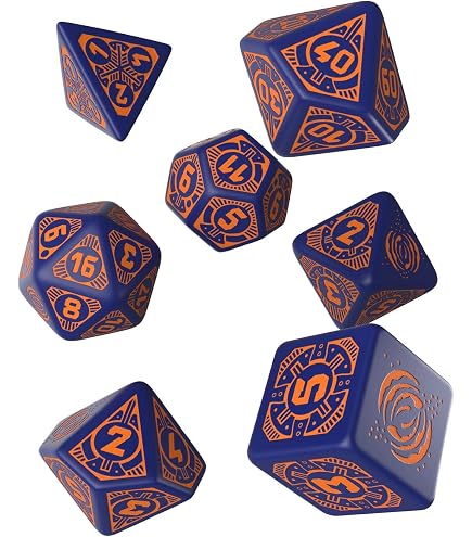 Q-Workshop Starfinder Devastation Ark Dice Set – Offizielles Würfelset Für Das Rollenspiel-Abenteuer