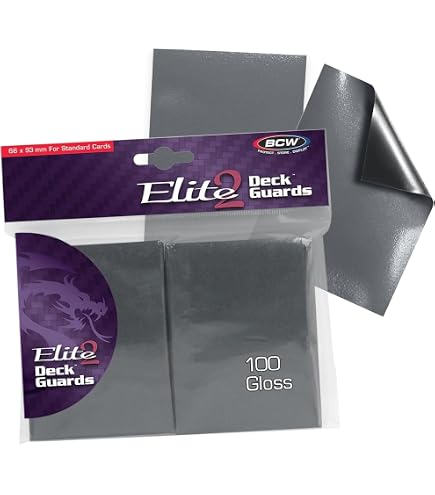 card sleeves bgg Amazon.com: BCW Elite2 Glossy Card Sleeves – Black | Crystal-Clear Front |  Textured Back | Fits 2.5