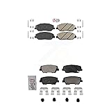 AmeriBRAKES Front Rear Ceramic Disc Brake Pads Kit
