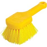 Rubbermaid Commercial Products Utility Scrub Brush, 8-Inch | Heavy-Duty Synthetic Bristles, With Handle, Multi-Purpose for Outdoor/Wheels/Tires/General Scrubbing