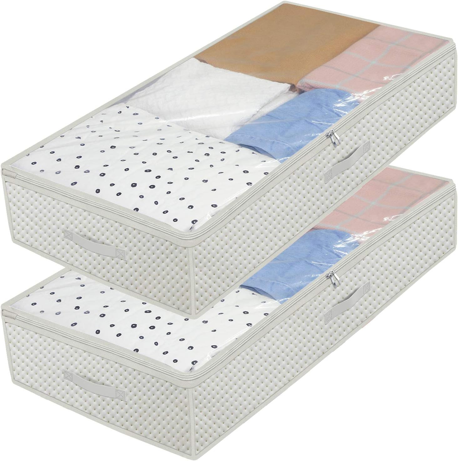 homyfort Cada 2 Bolsa de Almacenamiento - para edredones Ropa Debajo de