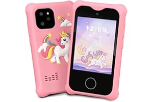 Adicop Kids Smart Phone Toys Cell Phone for Boys Girls Toddlers Baby Childrens 3-8 Years Old with Camera Touchscreen for Birthday