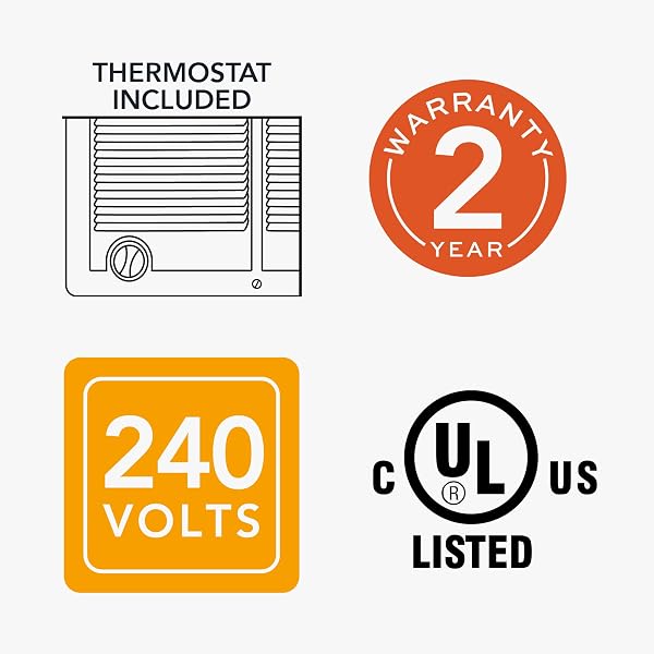 CADET COM-PAK TWIN ELECTRIC WALL HEATER COMPLETE UNIT WITH THERMOSTAT (MODEL: CSTC402TW, PART: 67527), 13648/10236 BTU, 240/208 VOLT, 4000/3000 WATT, WHITE