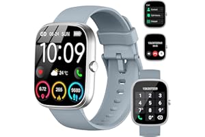uaue Smart Watch, 1.91" HD 2025 Smartwatch for Men Women (Answer/Make Call), 112+ Sports IP68 Waterproof Fitness Watch, Heart Rate/Sleep Monitor/Pedometer/Calories, Activity Tracker for Android iOS