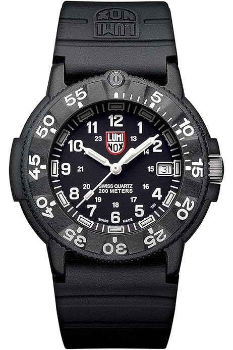 Luminox Men's Sea Turtle Giant XS.0321.L Matte Black Rubber Swiss