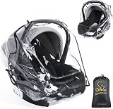 Orzbow Car Seat Rain Cover with Large Window Universal Fits Maxi Cosi Cybex