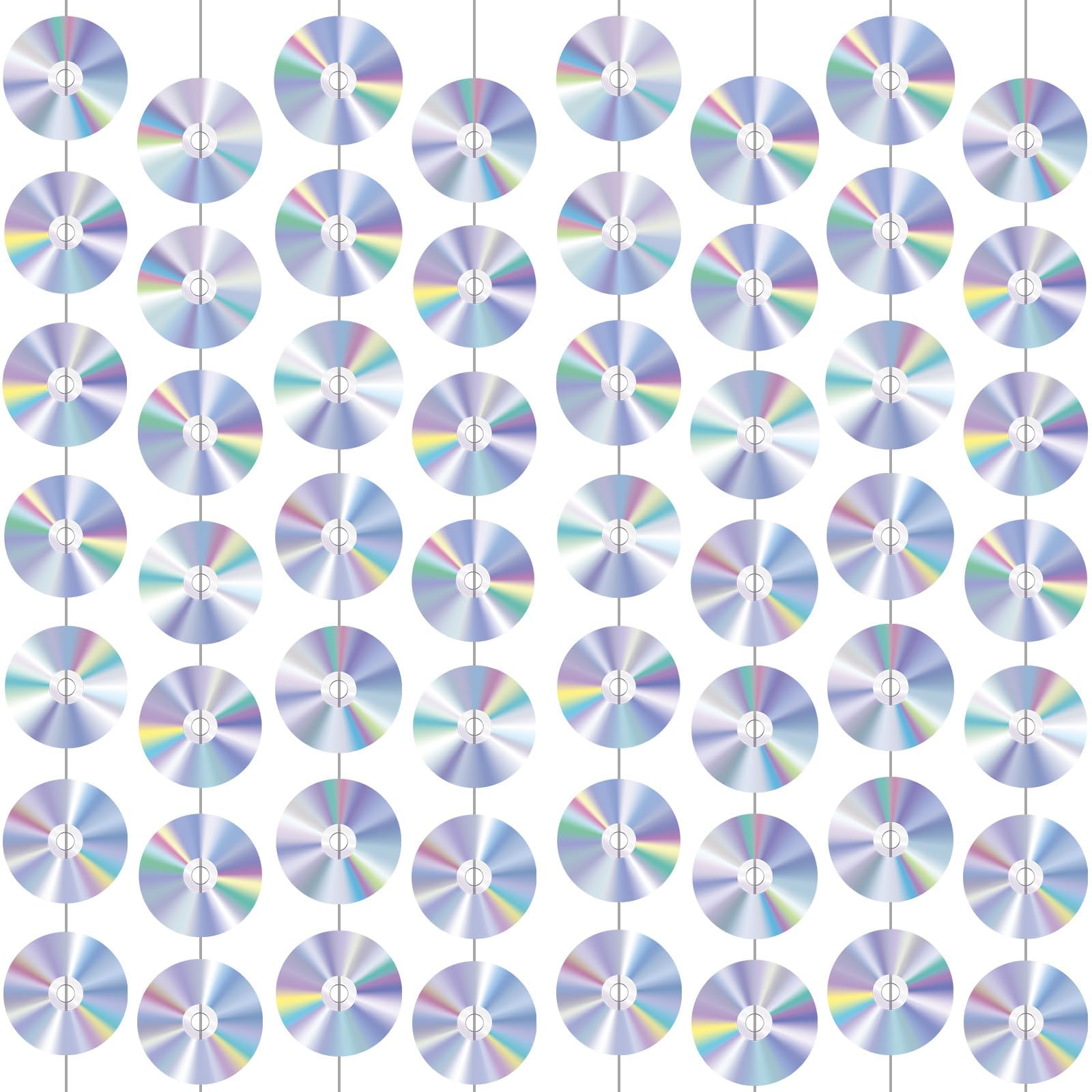 Photo 1 of CD Disco Banners Retro 90s Theme CDs Paper Cutouts Hanging Swirl Ceiling Y2K Early 2000s Party Decorations 50s 70s 80s Music Parties Favors for Music Birthday Party Wall Decor Supplies 8Pcs